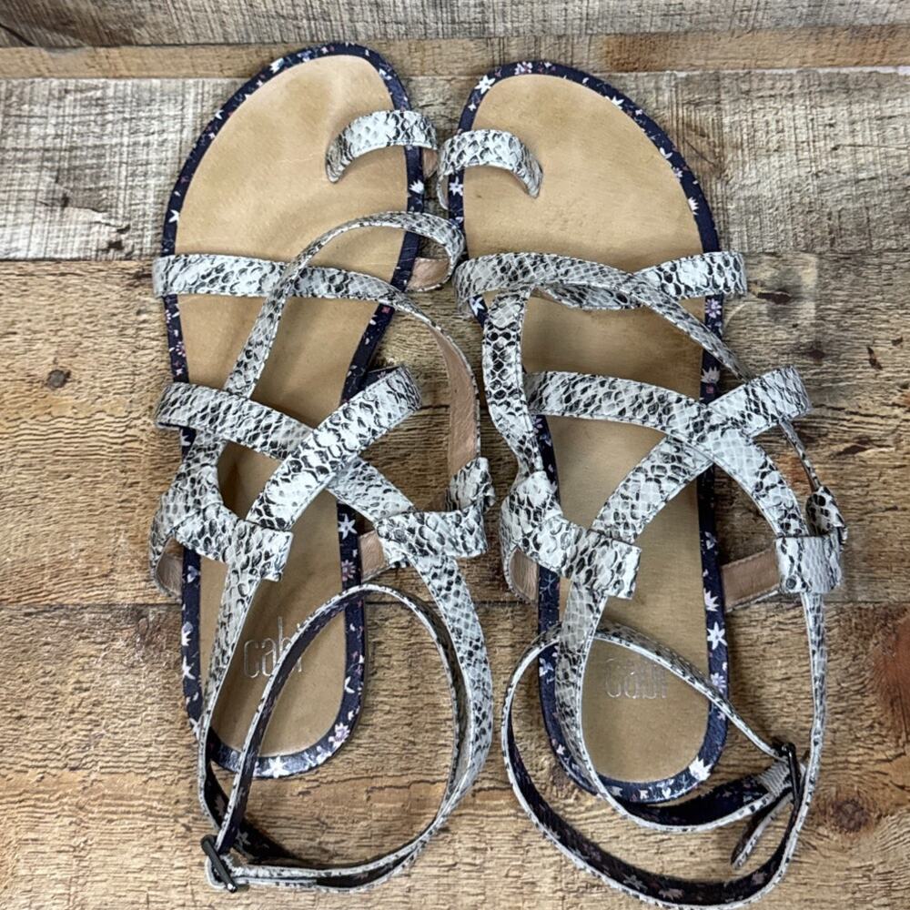Cabi 6002 Athena Gladiator Sandals Python Snake L… - image 8